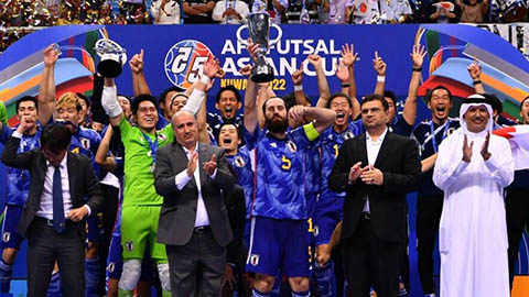 Thắng nghẹt thở tuyển futsal Iran, tuyển futsal Nhật Bản vô địch giải futsal châu Á 2022